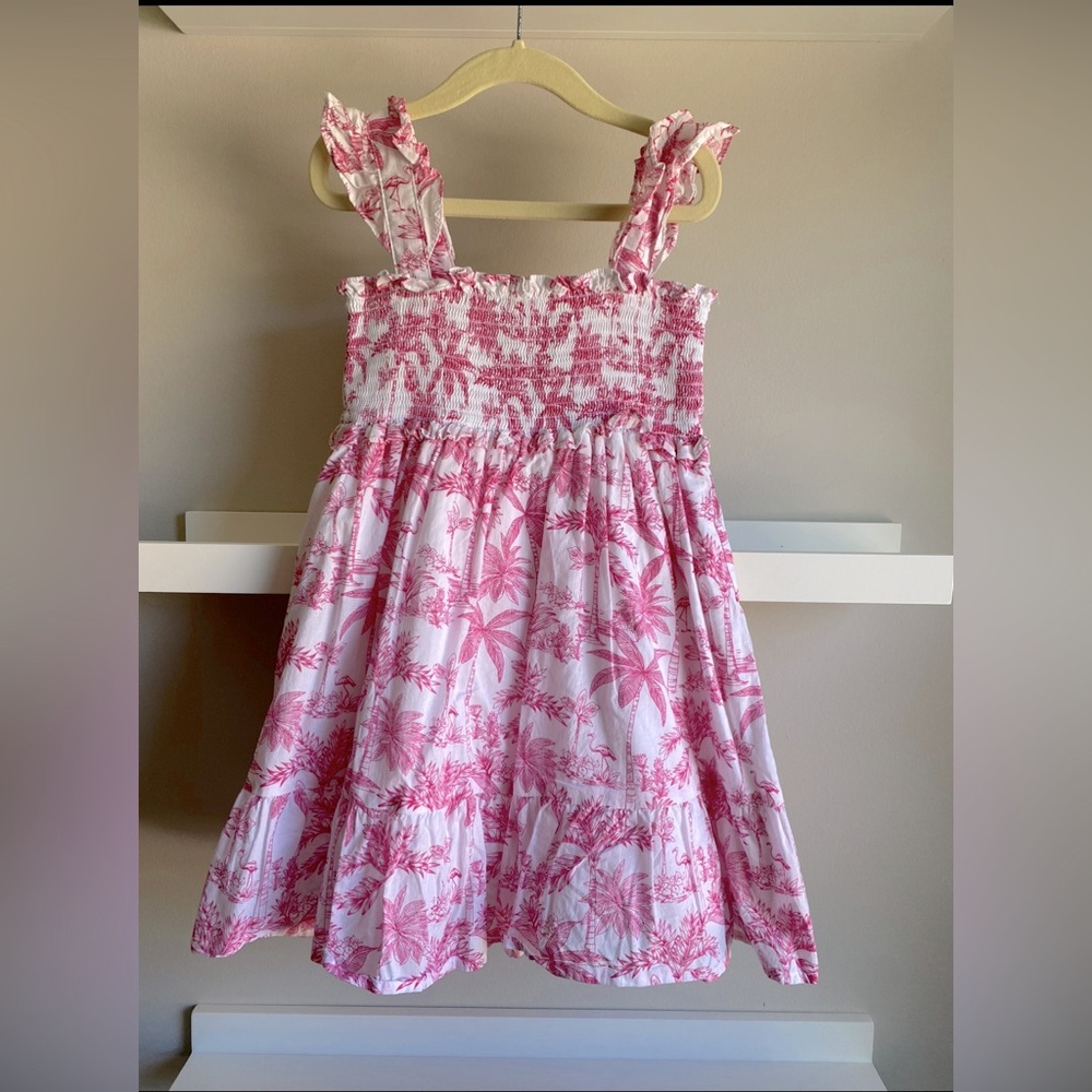 Janie and Jack Emily smocked dress 5T EUC